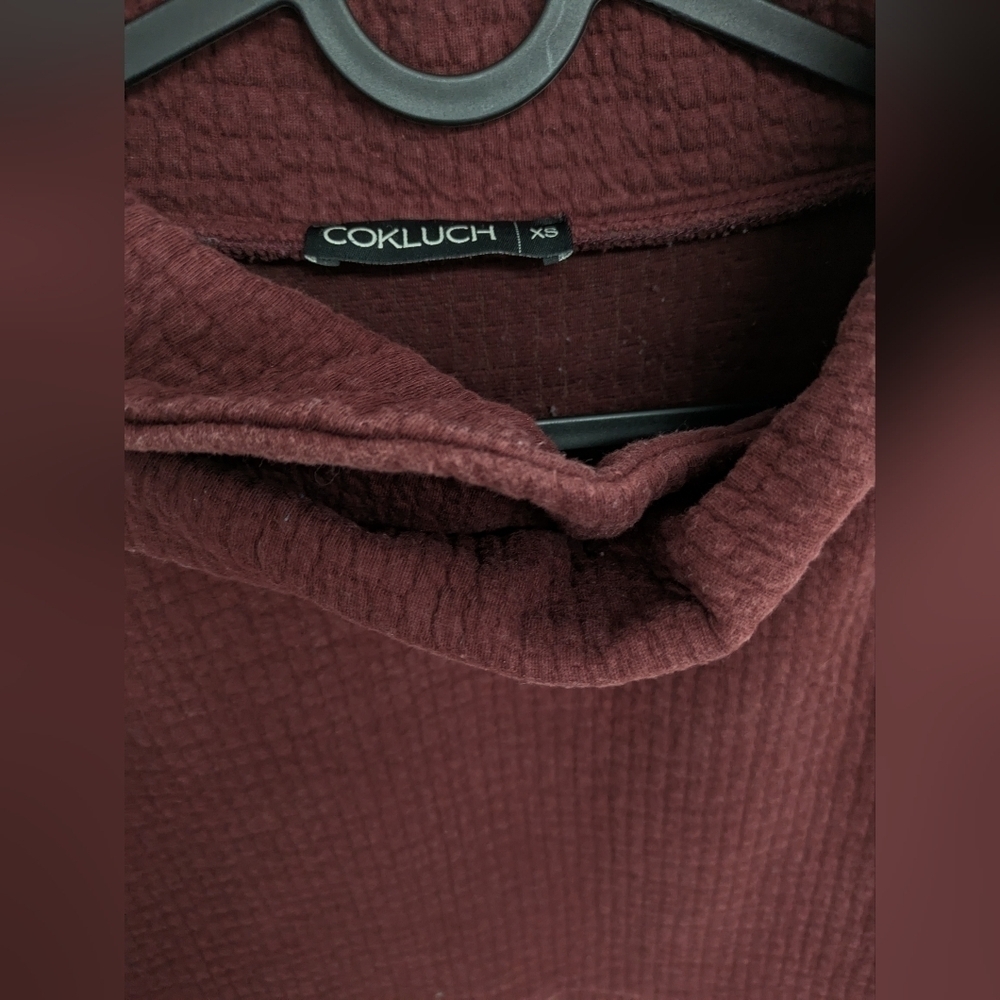 COKLUCH Riviere women's pullover - Cassis Crinkle size XS - Picture 4 of 12